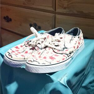 Nike Floral Canvas Sneakers - White and Red